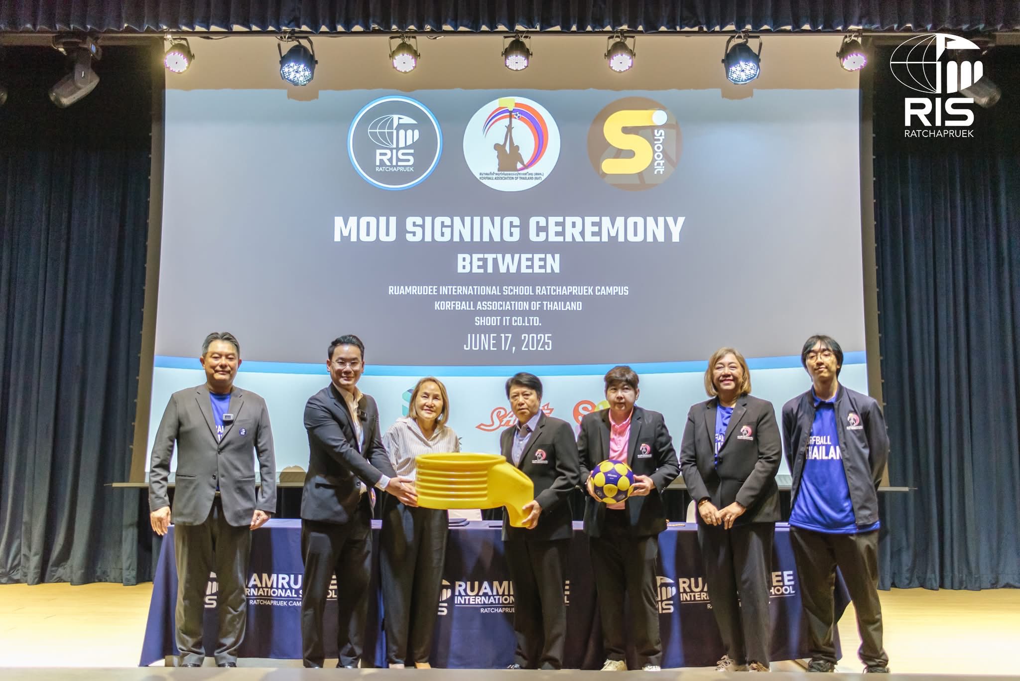 RISR has signed MOUs with the Korfball Association of Thailand and Shoot It Co., Ltd.